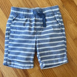 Old Navy Blue and White Striped Pull-On Shorts